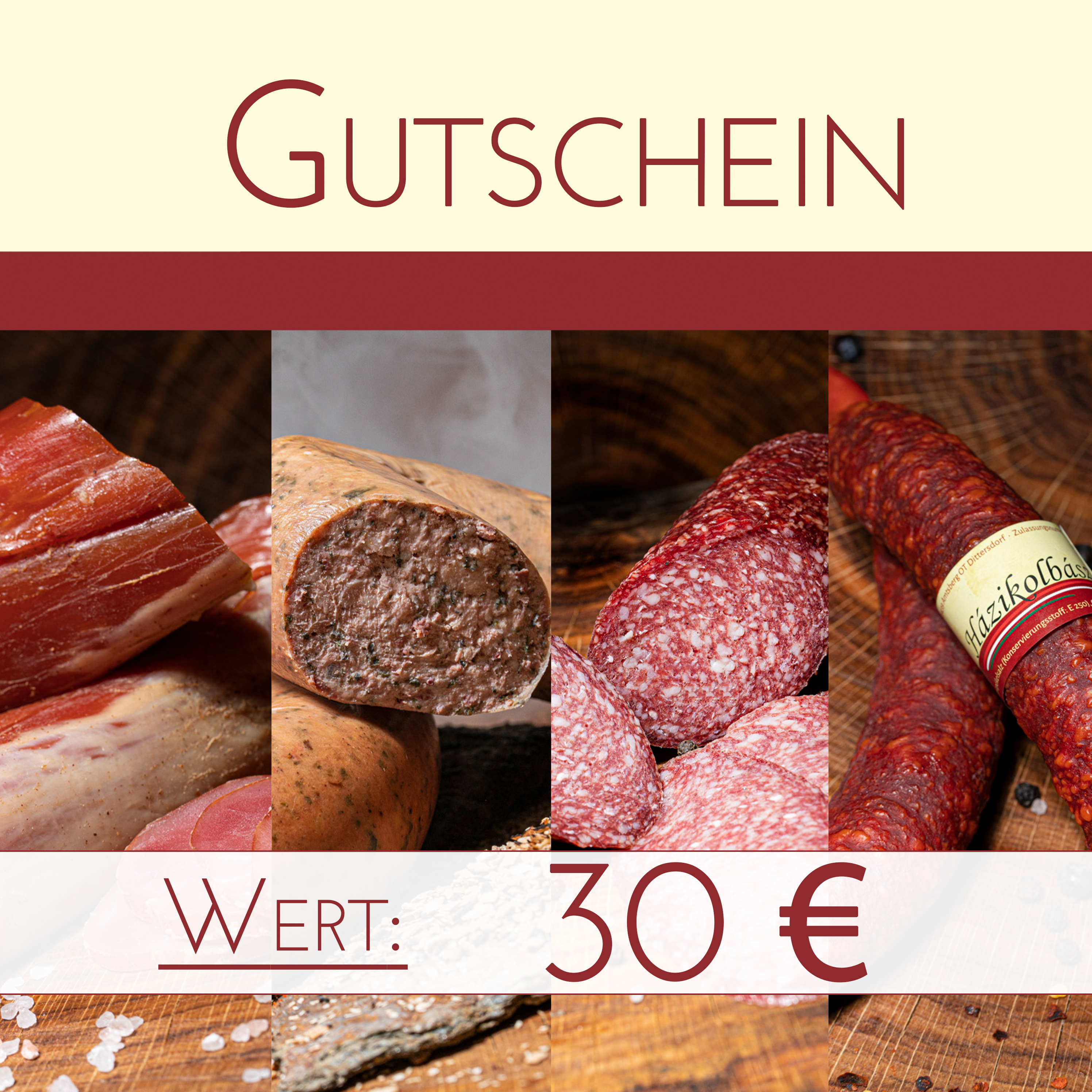 Ladengutschein 30 Euro online bestellen