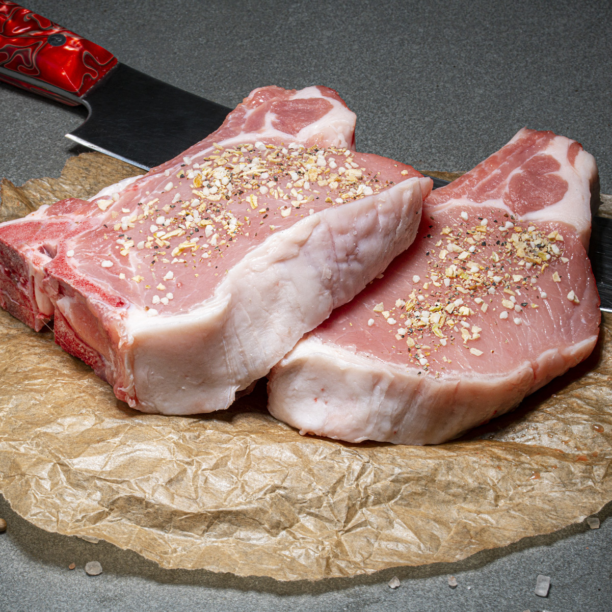 4x leckere Schweinekoteletts zum Grillen bestellen Schweinekoteletts zum Grillen bestellen